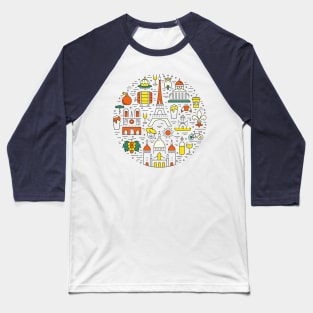 Bonjour Paris Baseball T-Shirt